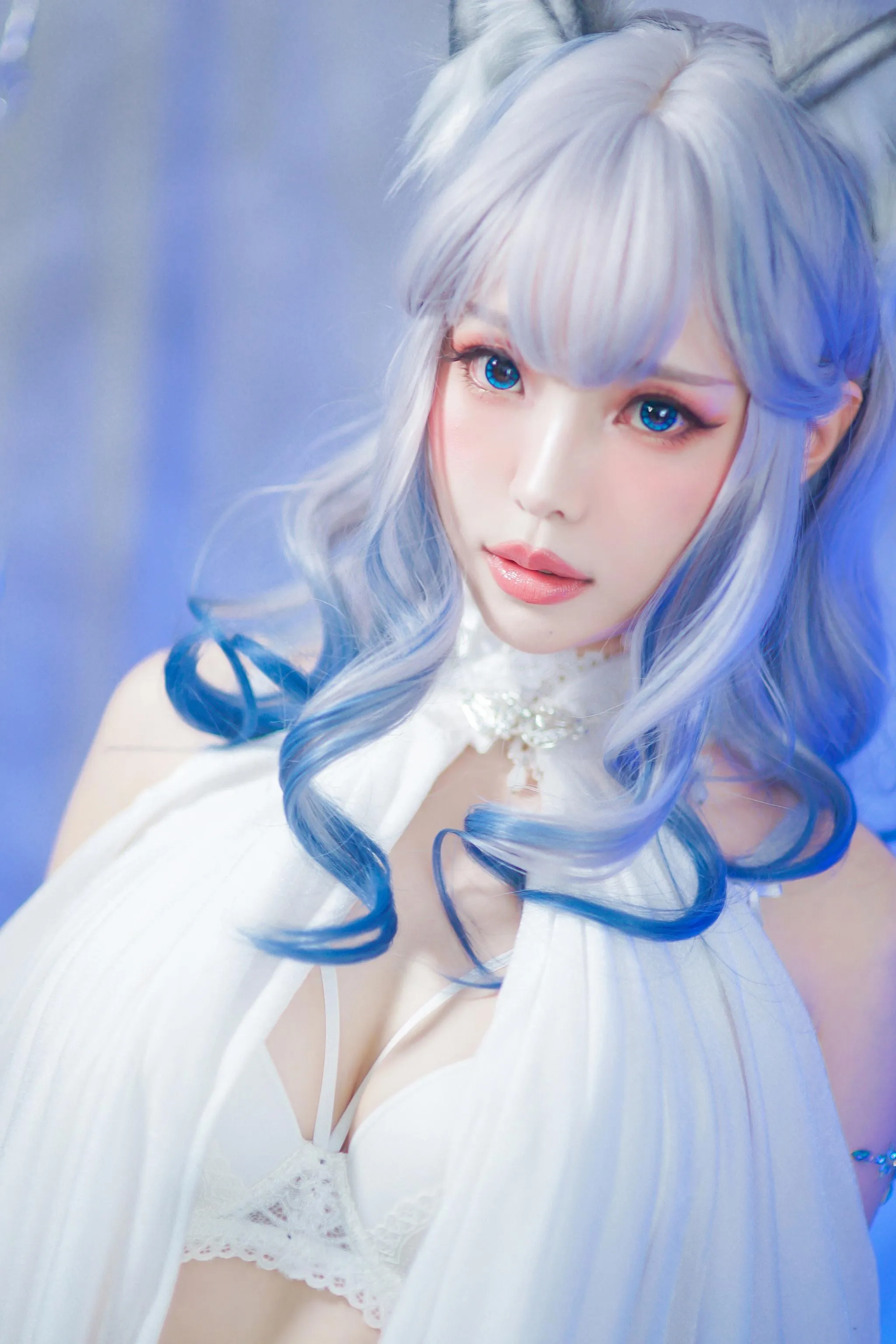 ElyEE子 – NO.43 猫耳白丝带 [48P]插图4
